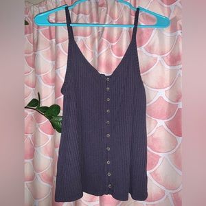 American Eagle Button-Up Tank Top